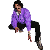 Squatting Vaisko PNG with REAL transparent background